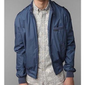 MENS VINTAGE MEMBER ONLY CAFE RACER JACKET BLUE